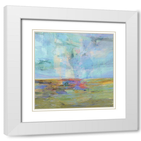 Formations II White Modern Wood Framed Art Print with Double Matting by Tienhaara, Michael