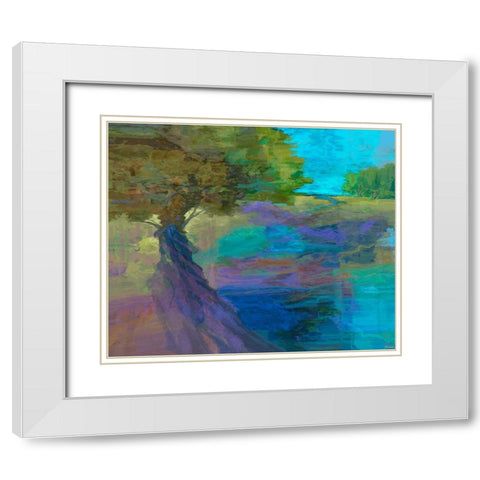 Forever II White Modern Wood Framed Art Print with Double Matting by Tienhaara, Michael