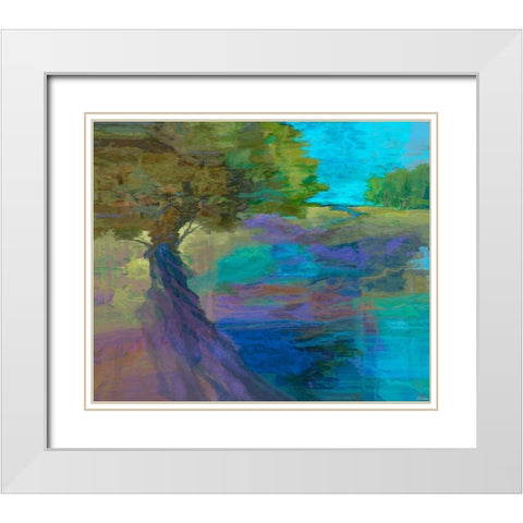 Forever II White Modern Wood Framed Art Print with Double Matting by Tienhaara, Michael