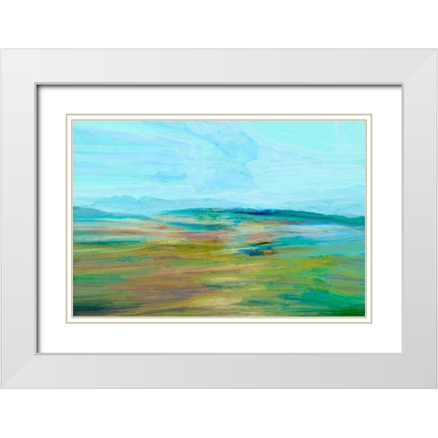 Endless Vista II White Modern Wood Framed Art Print with Double Matting by Tienhaara, Michael