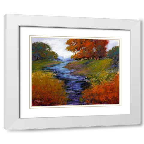 Tranquil Dreams I White Modern Wood Framed Art Print with Double Matting by Tienhaara, Michael