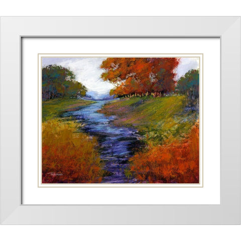 Tranquil Dreams I White Modern Wood Framed Art Print with Double Matting by Tienhaara, Michael