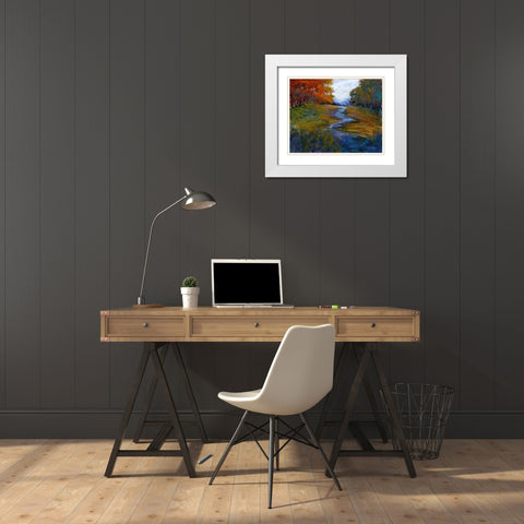 Tranquil Dreams II White Modern Wood Framed Art Print with Double Matting by Tienhaara, Michael