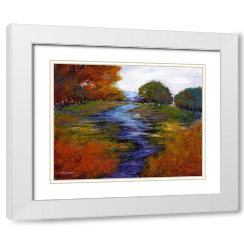 Tranquil Dreams III White Modern Wood Framed Art Print with Double Matting by Tienhaara, Michael