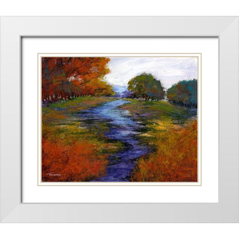 Tranquil Dreams III White Modern Wood Framed Art Print with Double Matting by Tienhaara, Michael