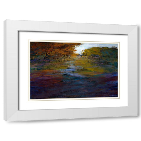 Serene Journey II White Modern Wood Framed Art Print with Double Matting by Tienhaara, Michael