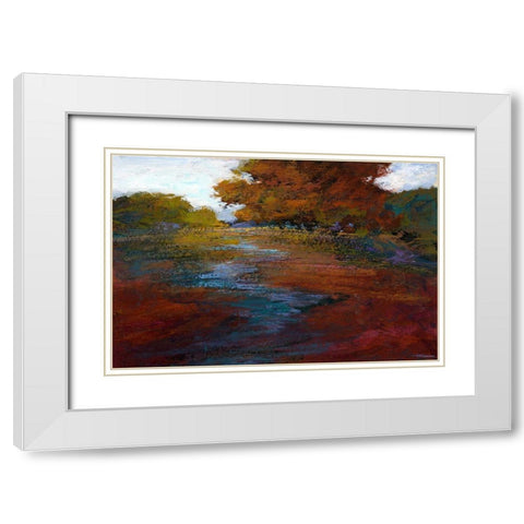Serene Journey III White Modern Wood Framed Art Print with Double Matting by Tienhaara, Michael