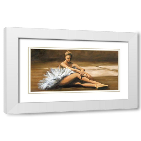 Etoile White Modern Wood Framed Art Print with Double Matting by Bassetti, Andrea