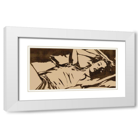 En Vogue White Modern Wood Framed Art Print with Double Matting by Cooper, Andrew
