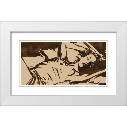 En Vogue White Modern Wood Framed Art Print with Double Matting by Cooper, Andrew
