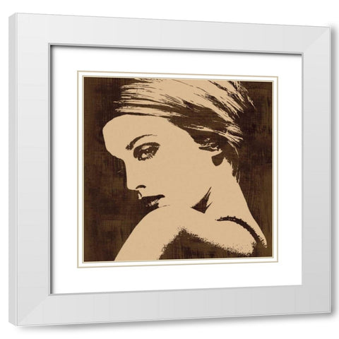 Deluxe II White Modern Wood Framed Art Print with Double Matting by Cooper, Andrew
