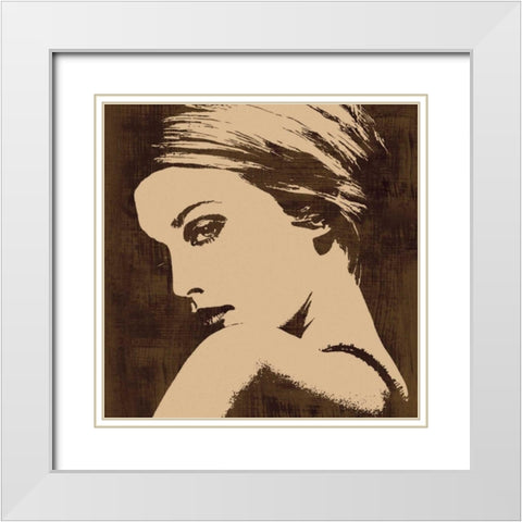 Deluxe II White Modern Wood Framed Art Print with Double Matting by Cooper, Andrew