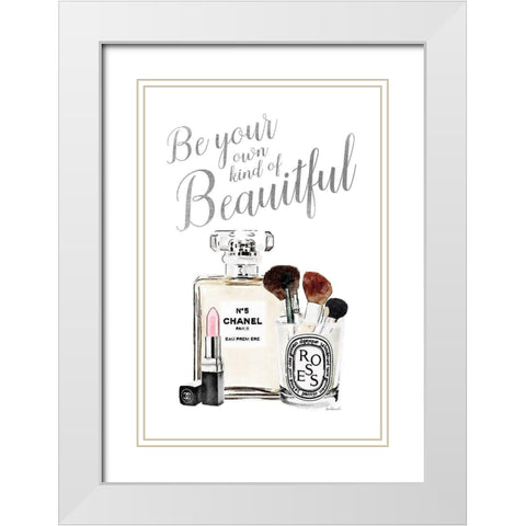 Your Own Kind of Beautiful White Modern Wood Framed Art Print with Double Matting by Greenwood, Amanda