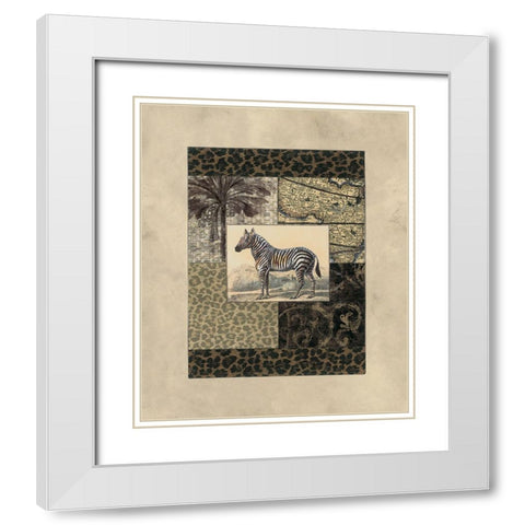 Exotic II White Modern Wood Framed Art Print with Double Matting by Weaver, Amy