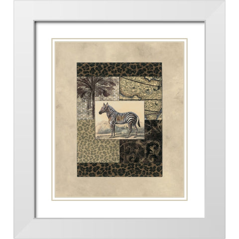 Exotic II White Modern Wood Framed Art Print with Double Matting by Weaver, Amy