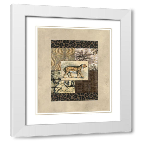 Exotic III White Modern Wood Framed Art Print with Double Matting by Weaver, Amy