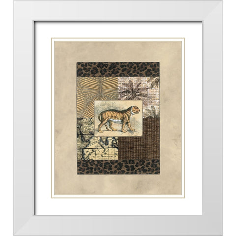 Exotic III White Modern Wood Framed Art Print with Double Matting by Weaver, Amy