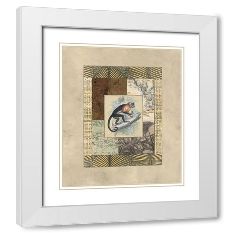 Exotic V White Modern Wood Framed Art Print with Double Matting by Weaver, Amy