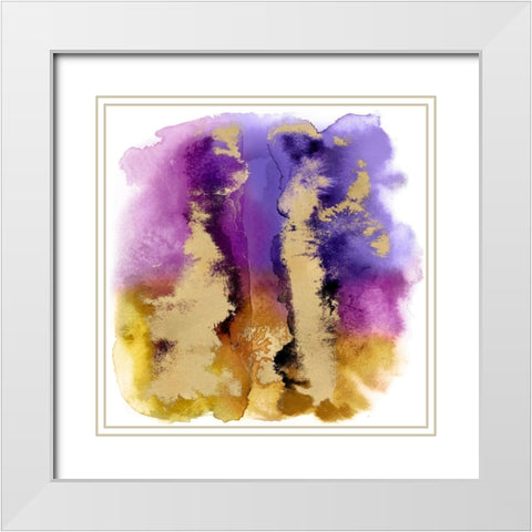 Magical Mist with Gold I White Modern Wood Framed Art Print with Double Matting by Riley, Bella