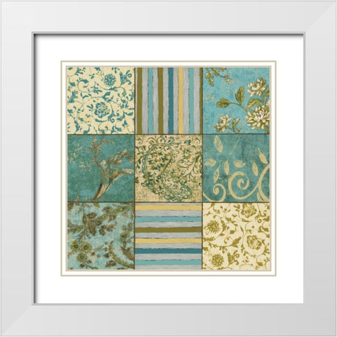 Acqua Dreams I White Modern Wood Framed Art Print with Double Matting by Donovan, Chris