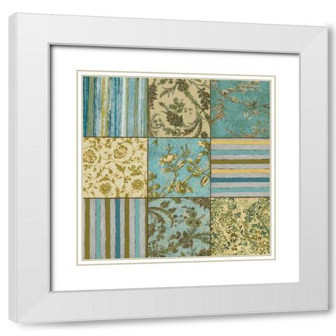 Acqua Dreams II White Modern Wood Framed Art Print with Double Matting by Donovan, Chris