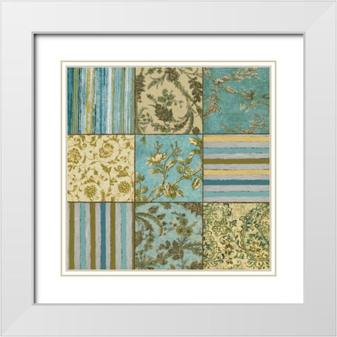 Acqua Dreams II White Modern Wood Framed Art Print with Double Matting by Donovan, Chris