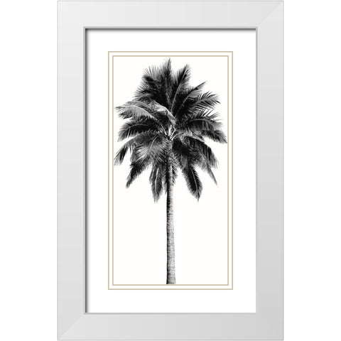 Palm Tree I White Modern Wood Framed Art Print with Double Matting by Blake, Madeline