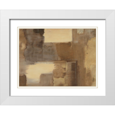Muse I White Modern Wood Framed Art Print with Double Matting by Gray, Dennis