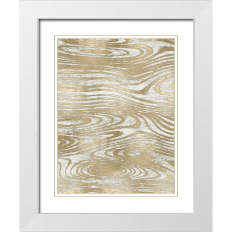 Movement III White Modern Wood Framed Art Print with Double Matting by Carson, Danielle