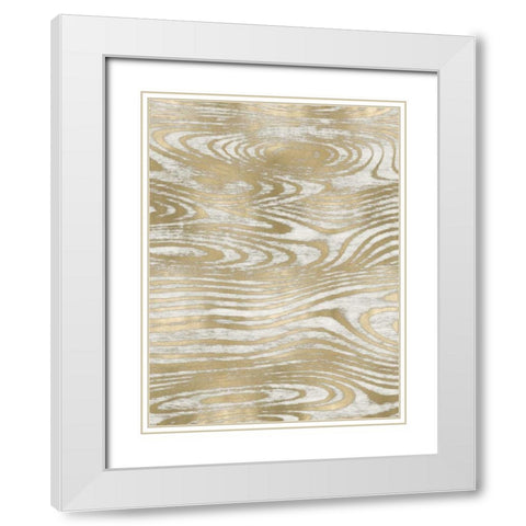 Movement IV White Modern Wood Framed Art Print with Double Matting by Carson, Danielle