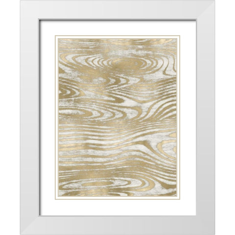 Movement IV White Modern Wood Framed Art Print with Double Matting by Carson, Danielle