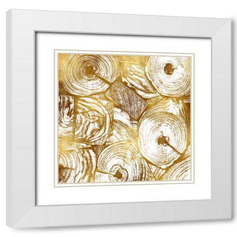 Trunks I White Modern Wood Framed Art Print with Double Matting by Carson, Danielle