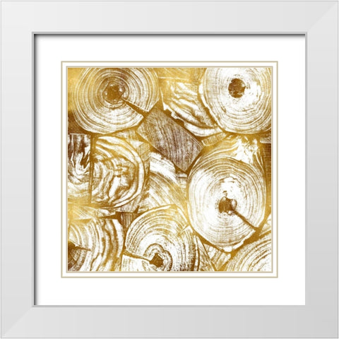 Trunks I White Modern Wood Framed Art Print with Double Matting by Carson, Danielle