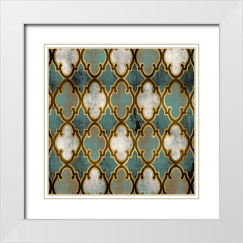 Global Inspiration I White Modern Wood Framed Art Print with Double Matting by Roberts, Ellie