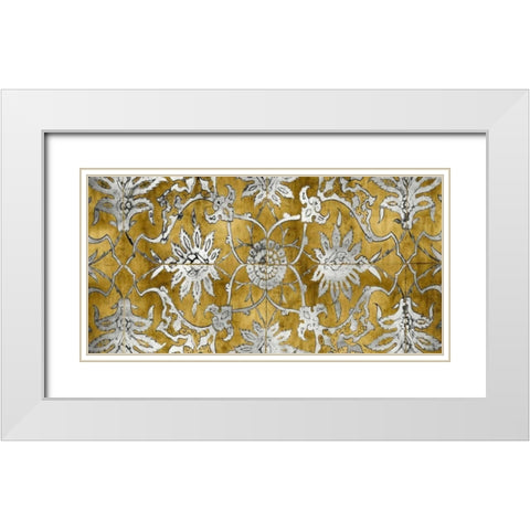 Ornate Panel I White Modern Wood Framed Art Print with Double Matting by Roberts, Ellie