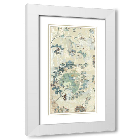 Adornment Panel I White Modern Wood Framed Art Print with Double Matting by Roberts, Ellie