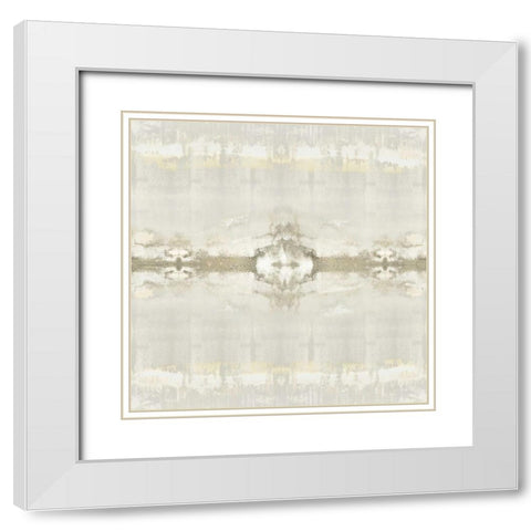 Equilibrium I White Modern Wood Framed Art Print with Double Matting by Roberts, Ellie