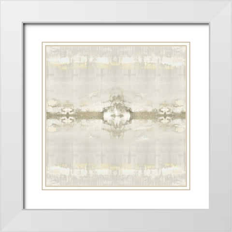 Equilibrium I White Modern Wood Framed Art Print with Double Matting by Roberts, Ellie