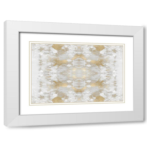 Reflections in Gold II White Modern Wood Framed Art Print with Double Matting by Blake, Madeline