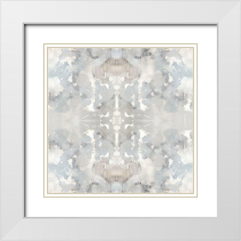 Harmony Gray II White Modern Wood Framed Art Print with Double Matting by Blake, Madeline