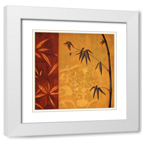 Bali II White Modern Wood Framed Art Print with Double Matting by Lange, Erin