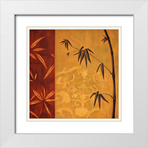 Bali II White Modern Wood Framed Art Print with Double Matting by Lange, Erin