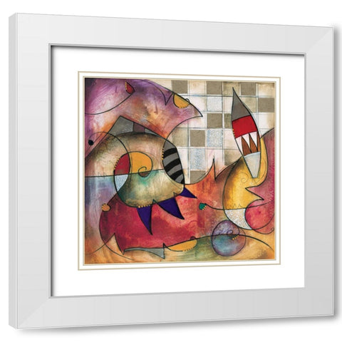 Primo I White Modern Wood Framed Art Print with Double Matting by Waugh, Eric
