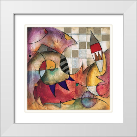 Primo I White Modern Wood Framed Art Print with Double Matting by Waugh, Eric