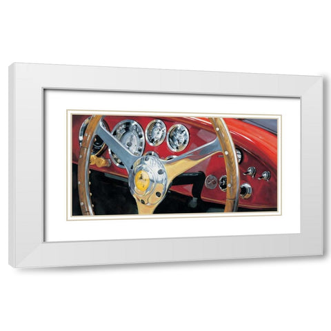 Gran Premio White Modern Wood Framed Art Print with Double Matting by Brook, Francis