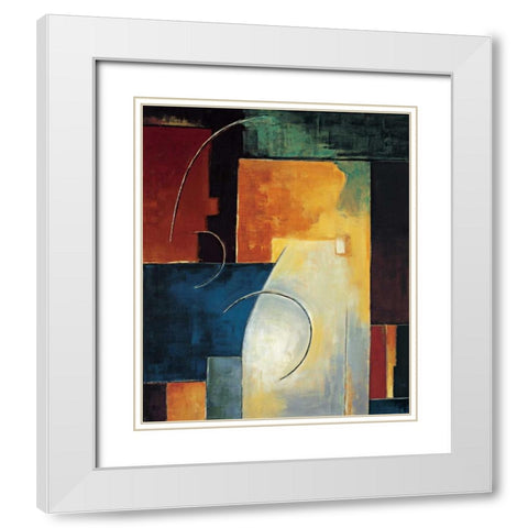 In the Mix II White Modern Wood Framed Art Print with Double Matting by Taylor, Franklin