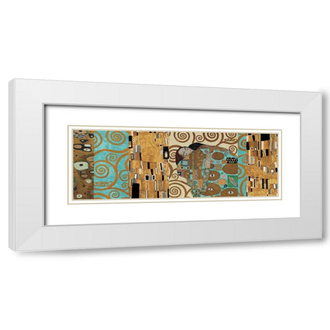 Klimt I 150th Anniversary - Fulfillment White Modern Wood Framed Art Print with Double Matting by Klimt, Gustav