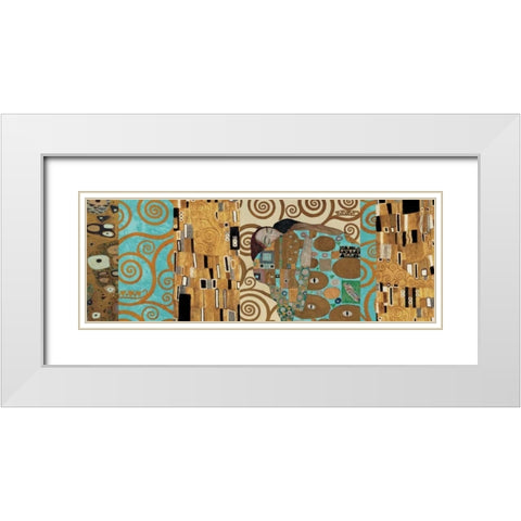 Klimt I 150th Anniversary - Fulfillment White Modern Wood Framed Art Print with Double Matting by Klimt, Gustav