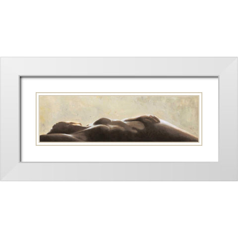 Silhouette White Modern Wood Framed Art Print with Double Matting by Mariani, Giorgio