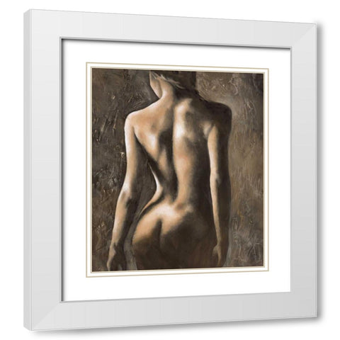 Femminilita I White Modern Wood Framed Art Print with Double Matting by Mariani, Giorgio